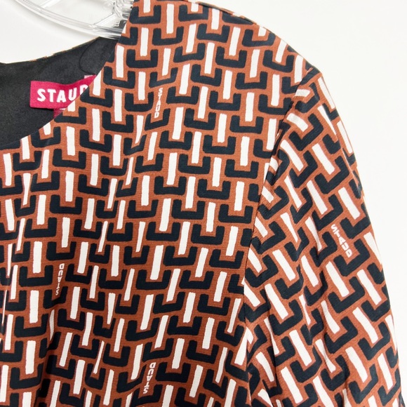 NWT STAUD Epona Cutout Printed Jersey Mini Dress M - Picture 4 of 11